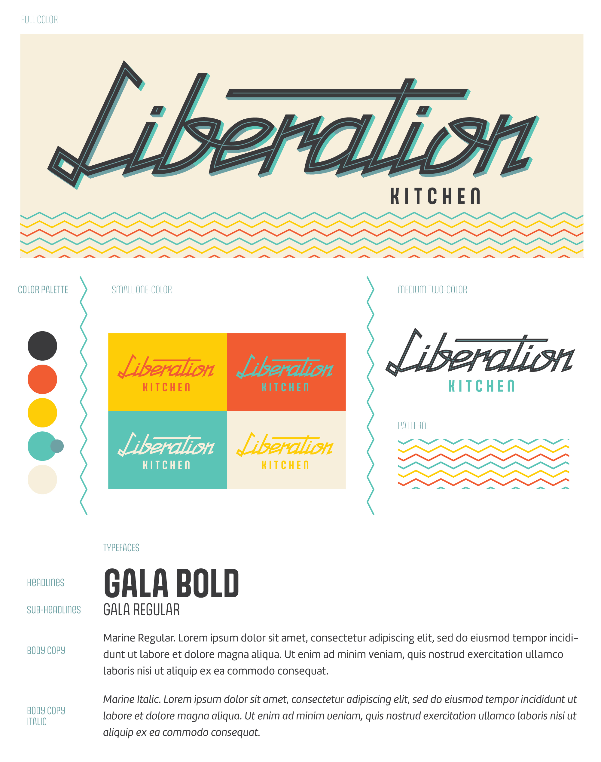 Liberation brand sheet