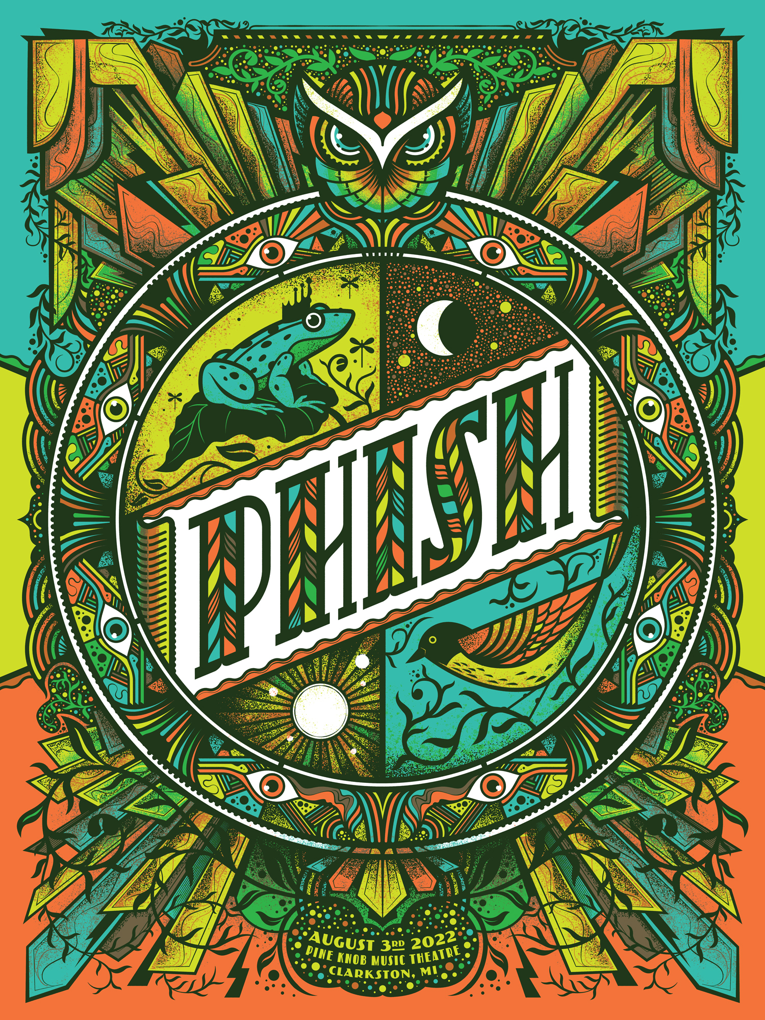 Phish Michigan 2022 Poster