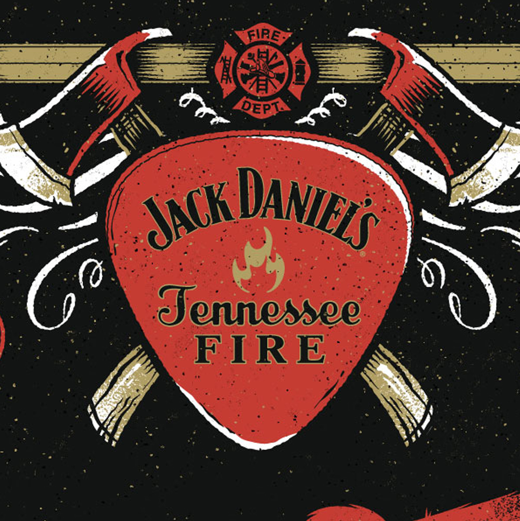 Jack Daniels Tennessee Fire Poster